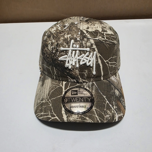 STUSSY X NEW ERA REAL TREE EDGE STRAPBACK CAP